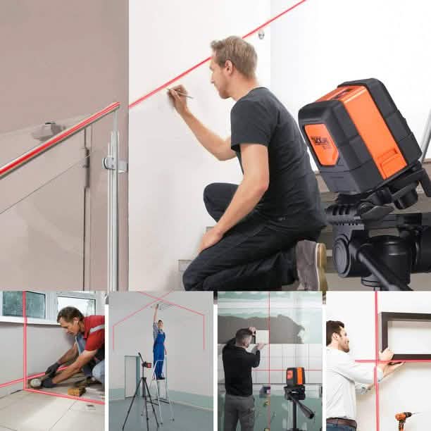 Tacklife Standfuß-Laser-Nivelliergerät