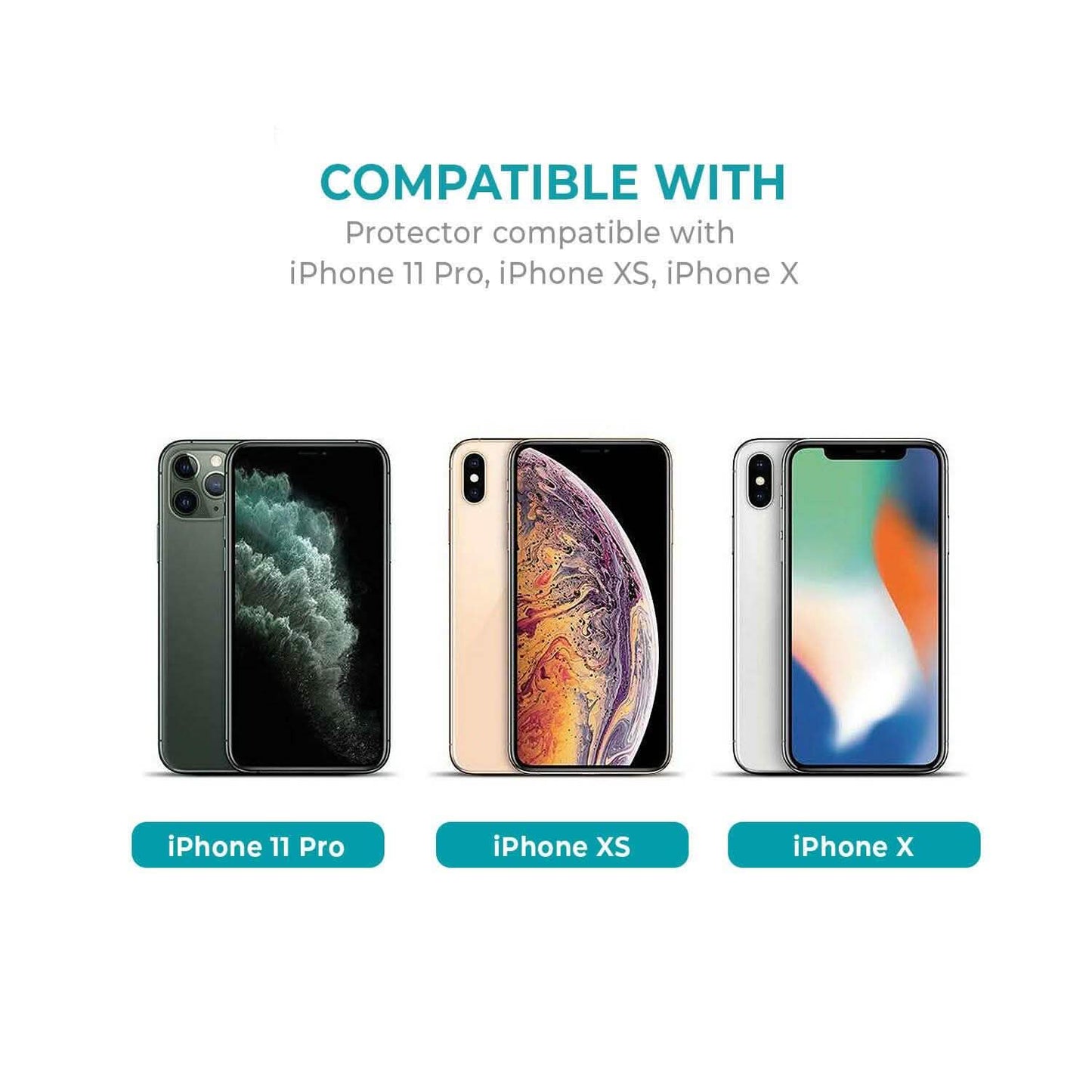 Panzerglas für iPhone 11 Pro, XS und X