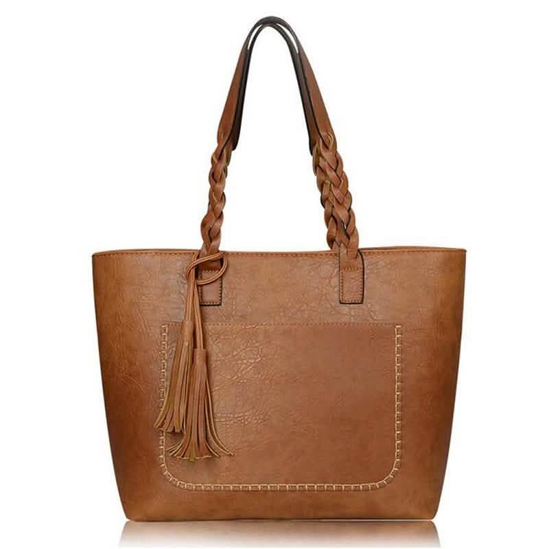 Vintage-Handtasche aus Kunstleder für Damen