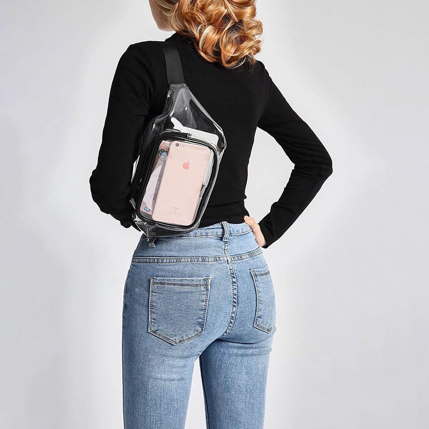 Transparente wasserdichte Bauchtasche
