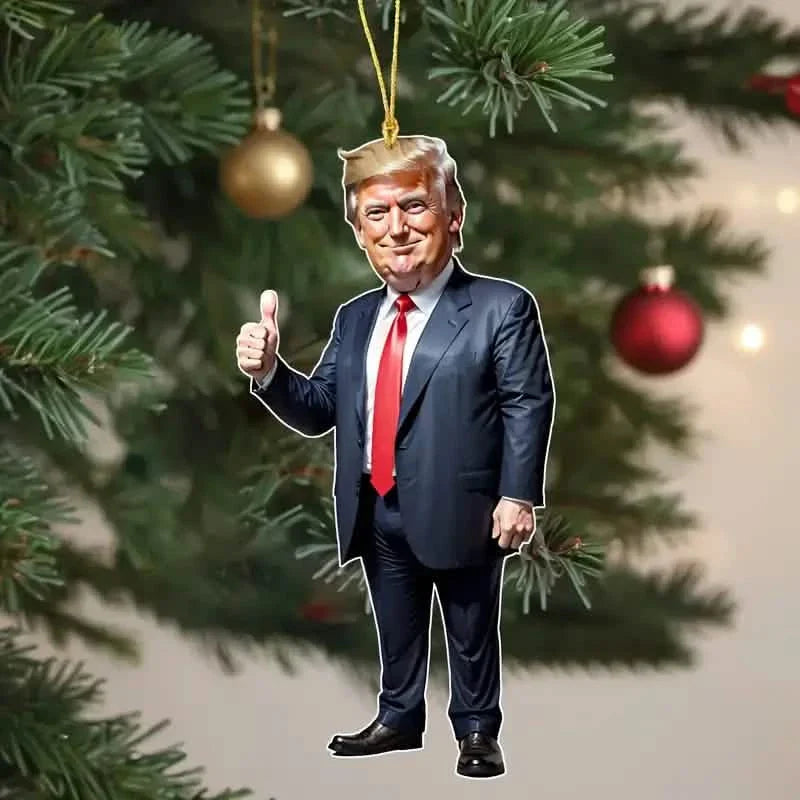 Trump-inspirierte Acryldeko – Glitzernde Ornamente