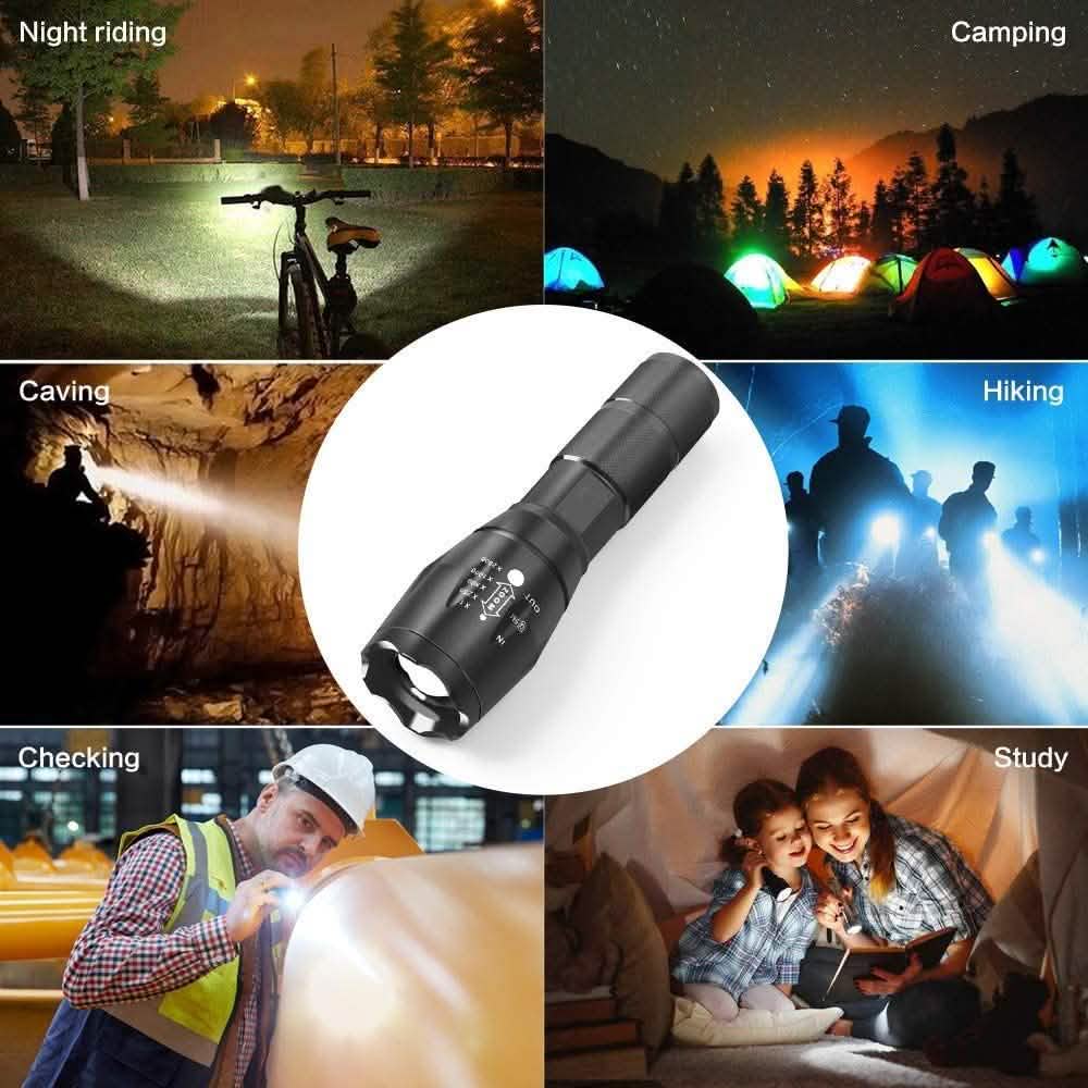 USB-aufladbare Taschenlampe und Powerbank