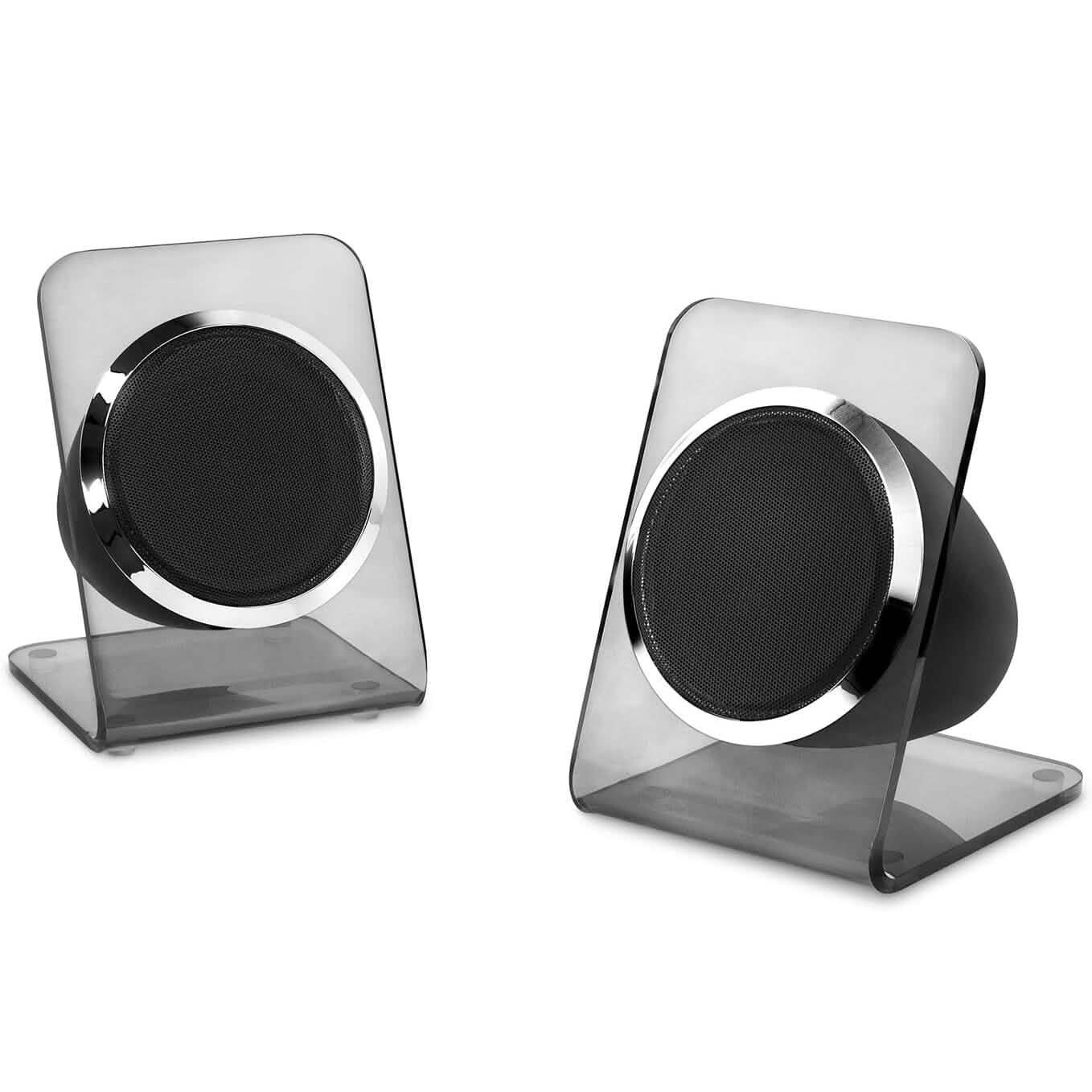 Victrola Modernes Acryl Bluetooth Plattenspieler mit 2 Geschwindigkeiten und 40-Watt kabellosen Lautsprechern (refurbished)