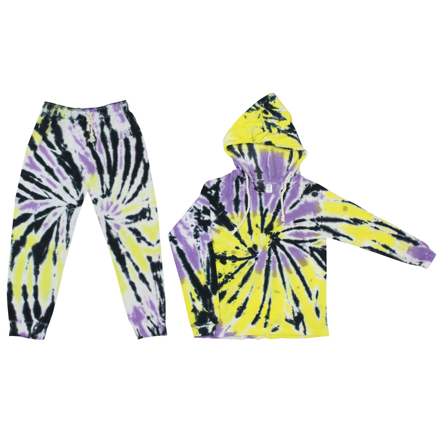 Vintage Tie-Dye Hoodie- und Jogger-Sets