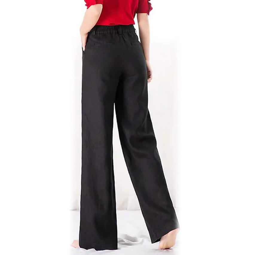 Gerade geschnittene Twillhose für Damen