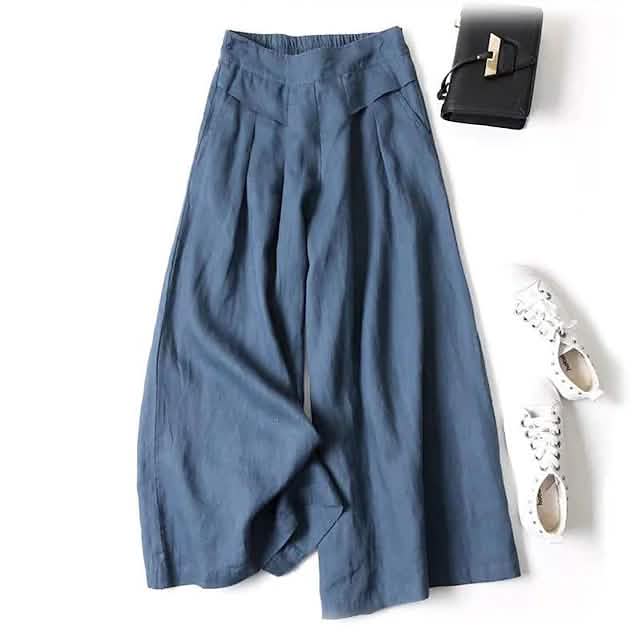 Damen Freizeithose mit weitem Bein