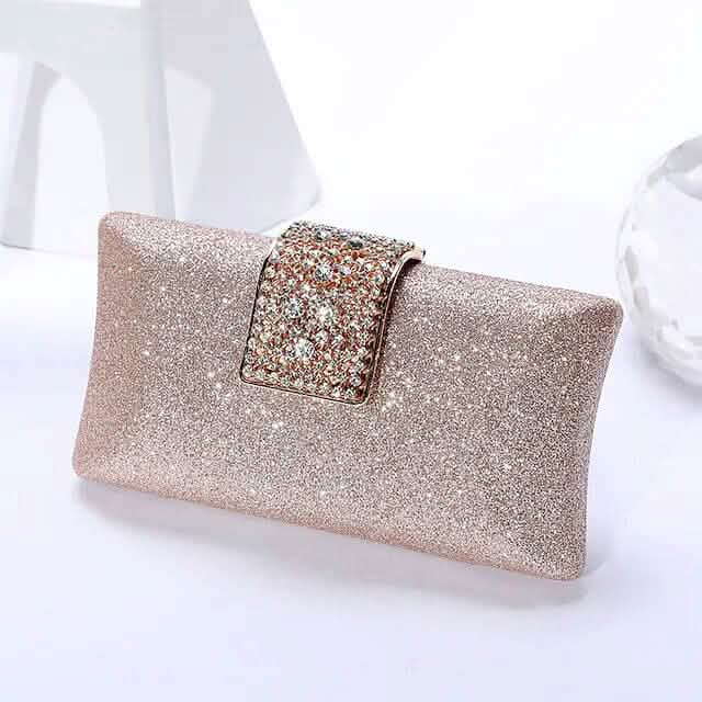 Damen Abendtasche Kettentasche Brauttasche