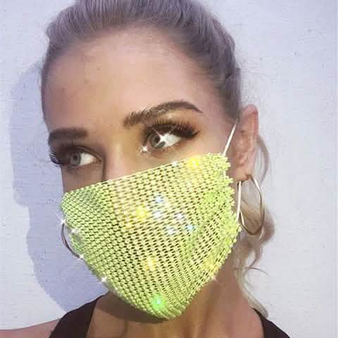 Damen Netz Sonnen-Diamant-Maske