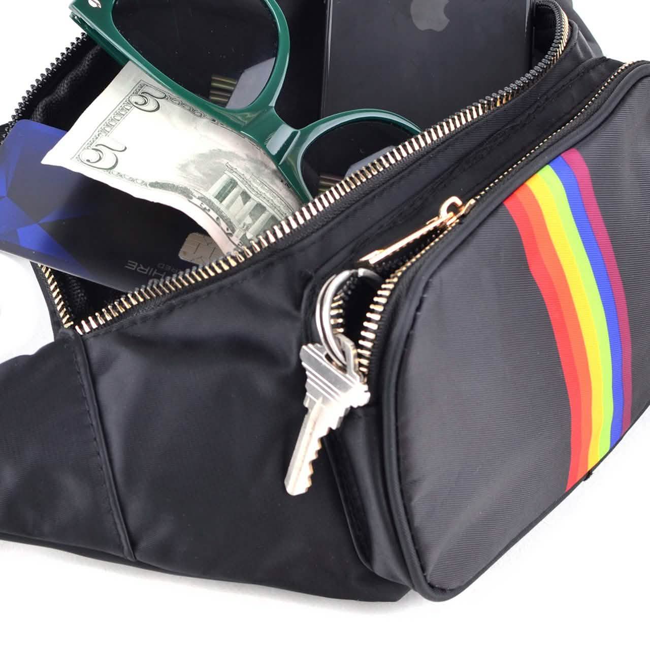 Regenbogen-Bauchtaschen für Damen