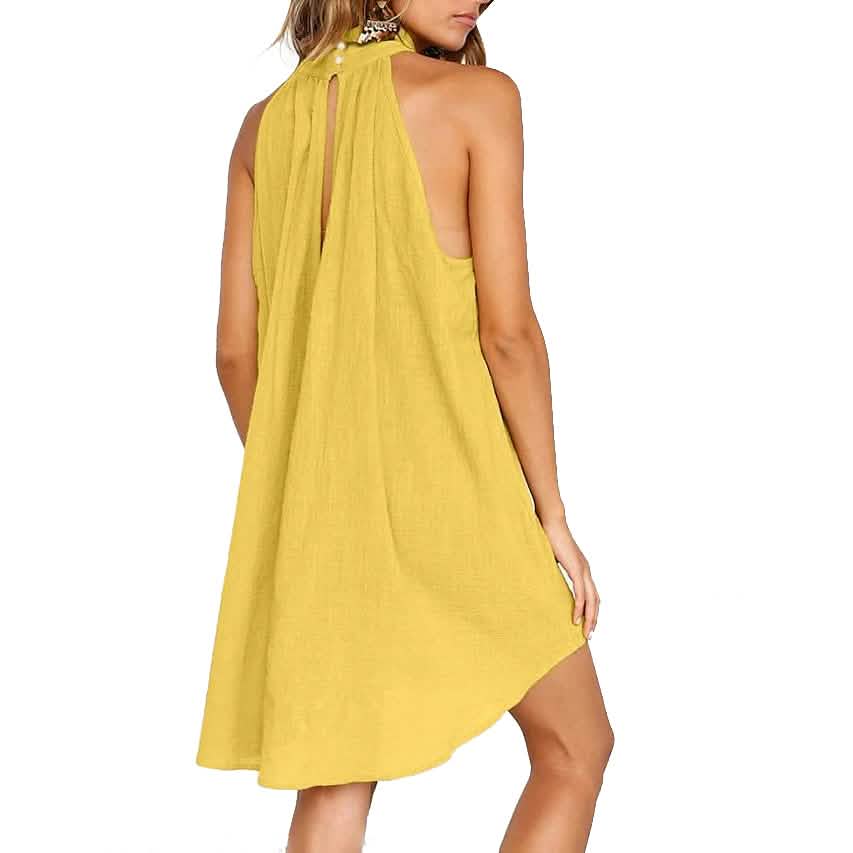 Damen Rollkragen T-Shirt-Kleid