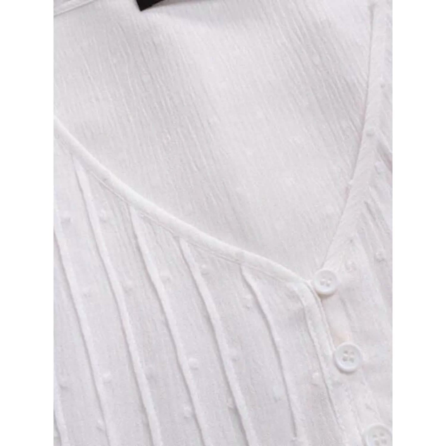 Damen-V-Neck-Oberteil aus floraler Spitze