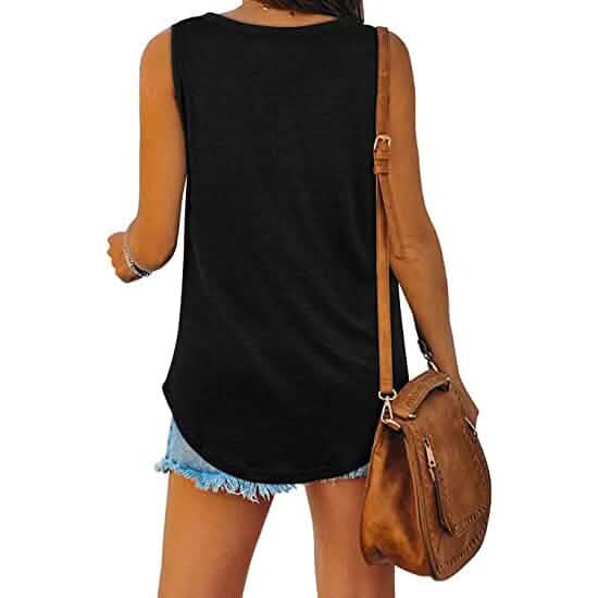Damen-V-Ausschnitt-Tanktop