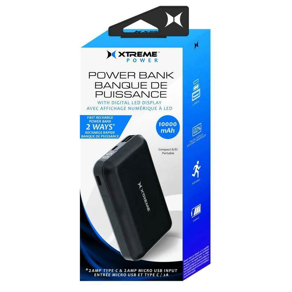Xtreme 10000mAh Powerbank LED-Anzeige