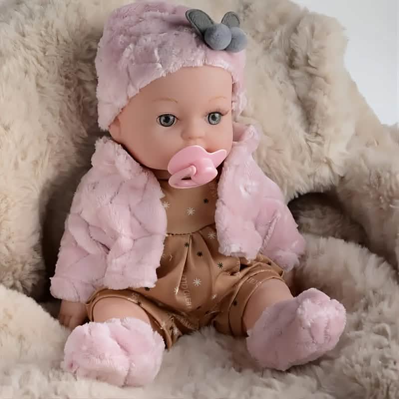 30,5 cm große rosa Babypuppe – Anziehpuppe aus PVC (ab 3 Jahren)