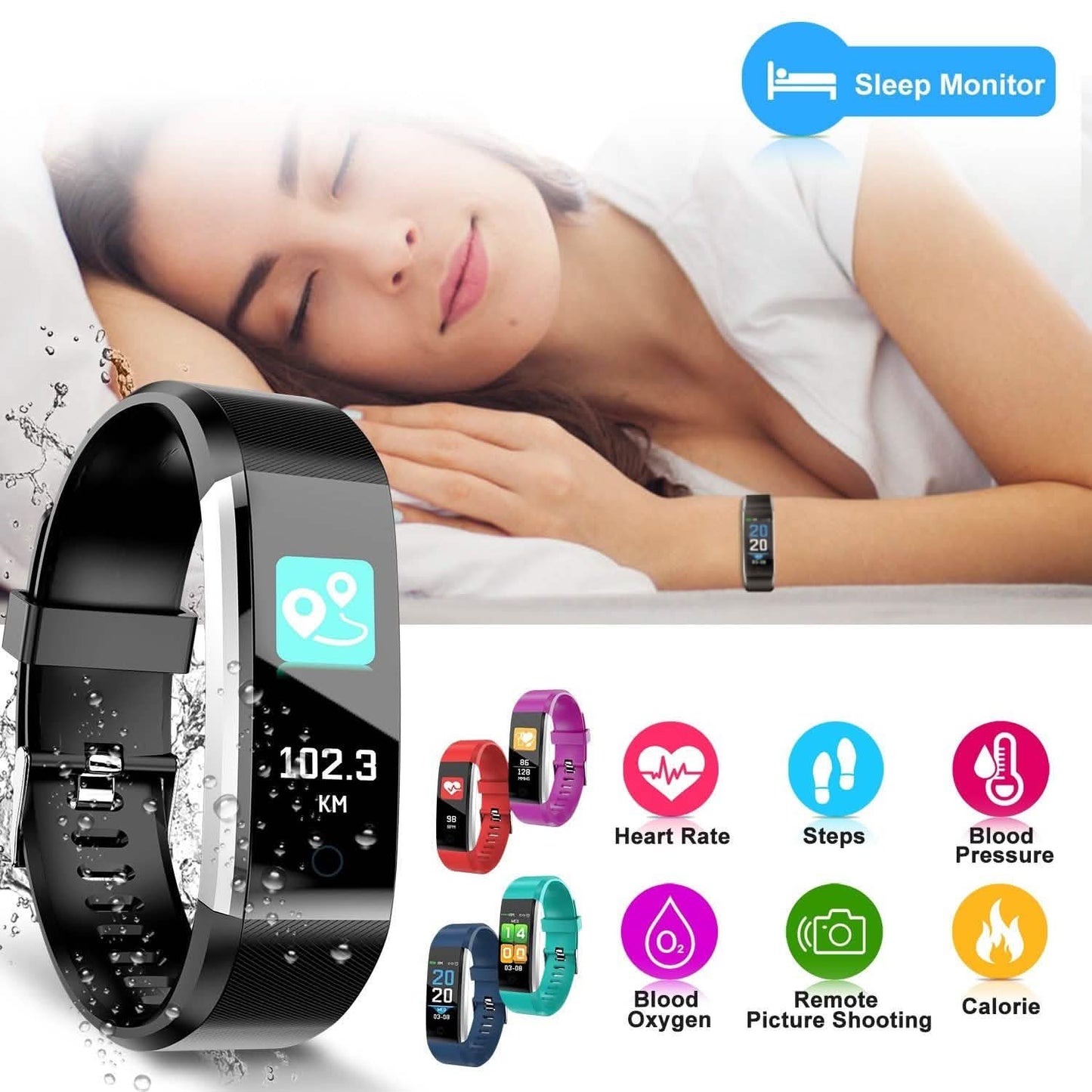 0,96-Zoll-Fitness-Tracker