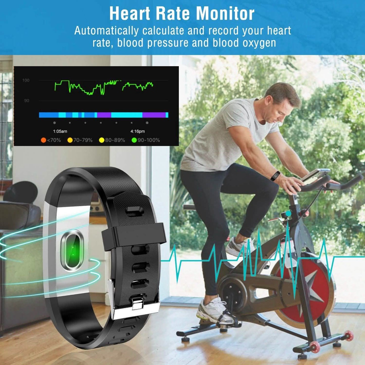 0,96-Zoll-Fitness-Tracker