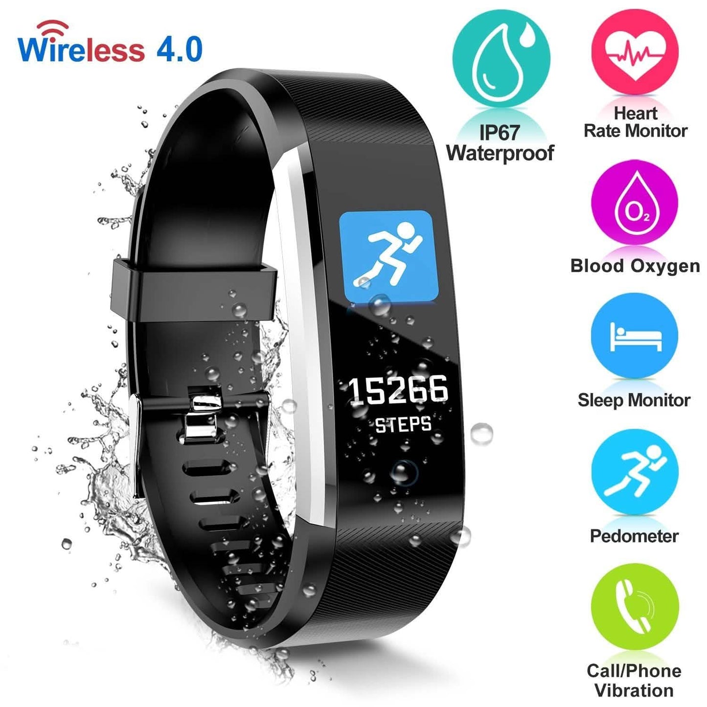 0,96-Zoll-Fitness-Tracker