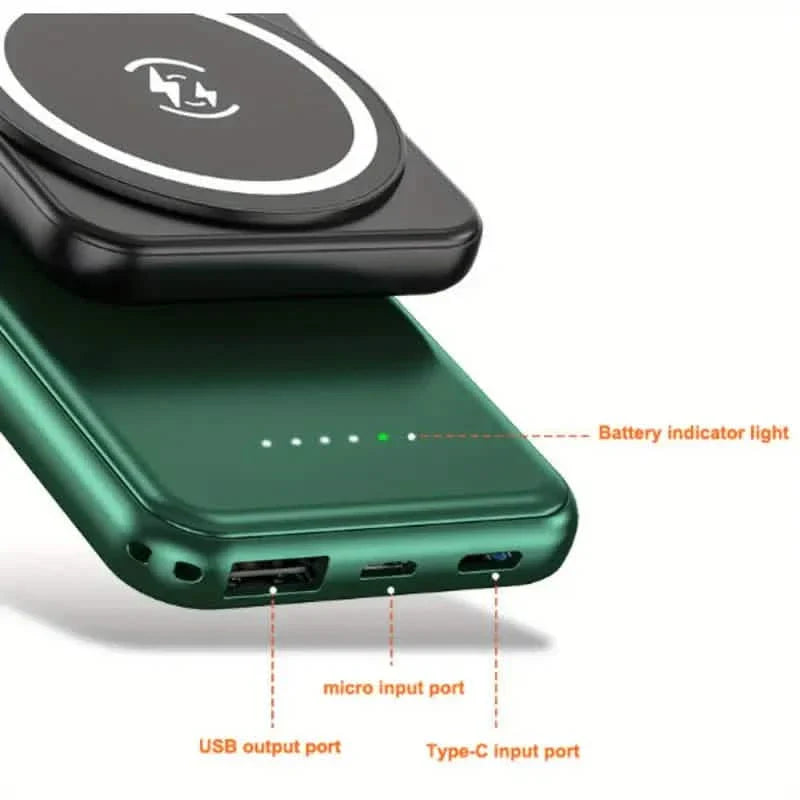 Ultradünne magnetische 10.000-mAh-Powerbank mit 20-W-Schnellladefunktion