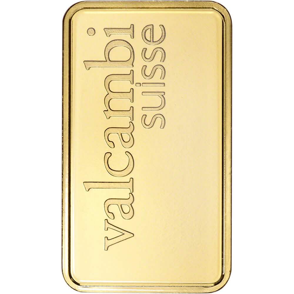 1 oz Goldbarren Valcambi Suisse 999.9 Fein im Blister