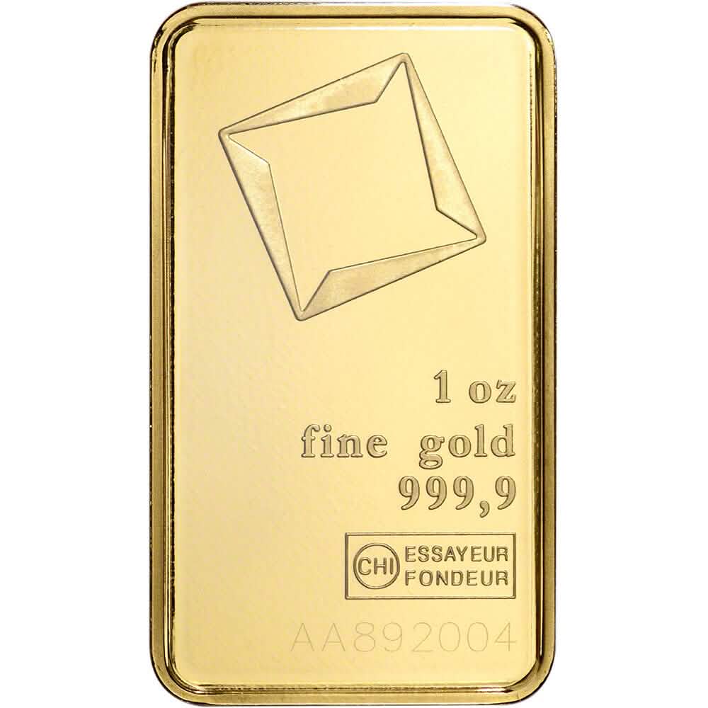 1 oz Goldbarren Valcambi Suisse 999.9 Fein im Blister