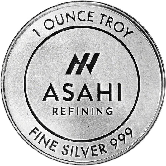 1 Unze Silber Round - Asahi Refining .999 Feinsilber