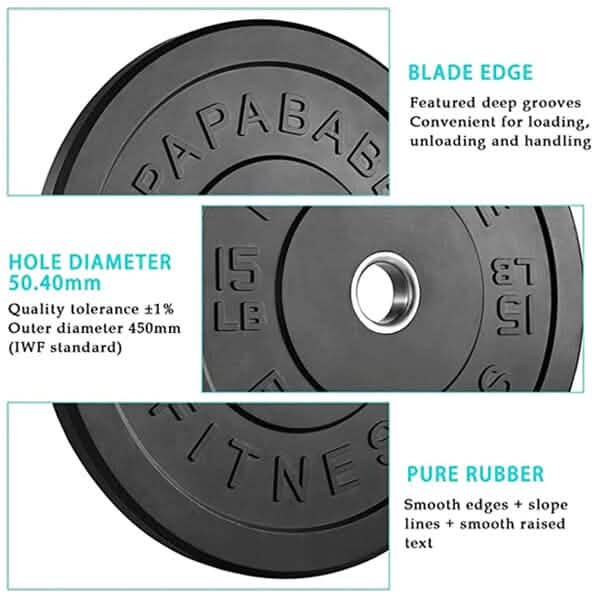 1 Paar: Bumper Plates 50mm Olympia Hantelscheibe