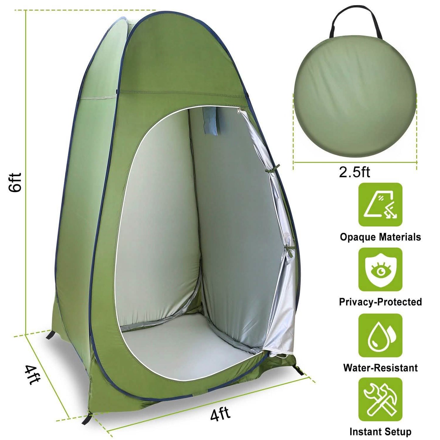 Pop-Up Toilettenzelt für draußen