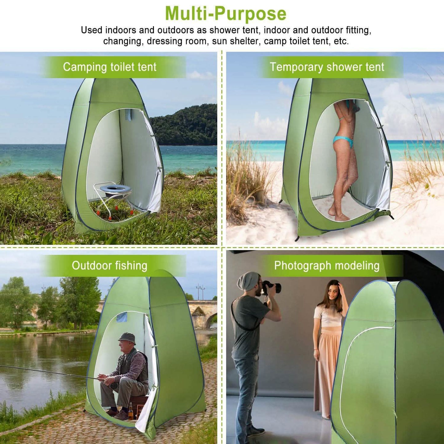 Pop-Up Toilettenzelt für draußen