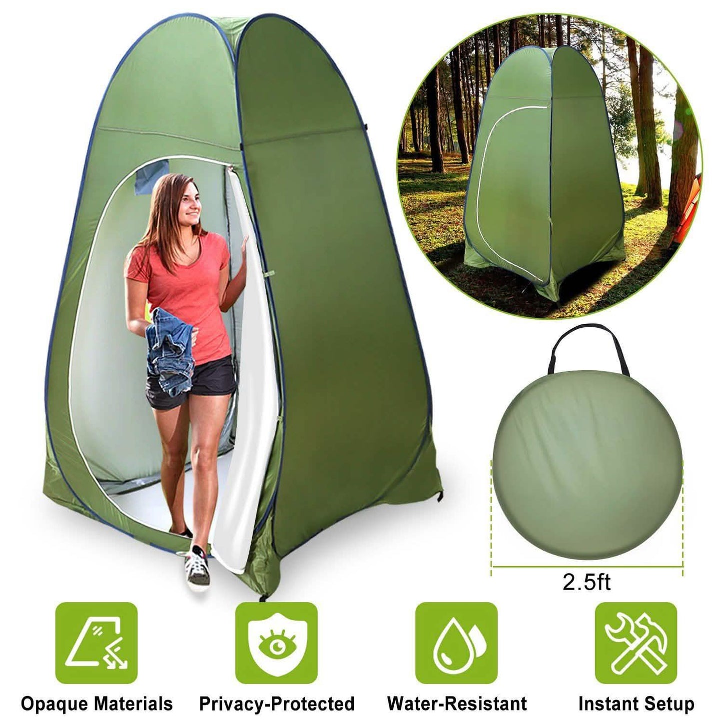 Pop-Up Toilettenzelt für draußen
