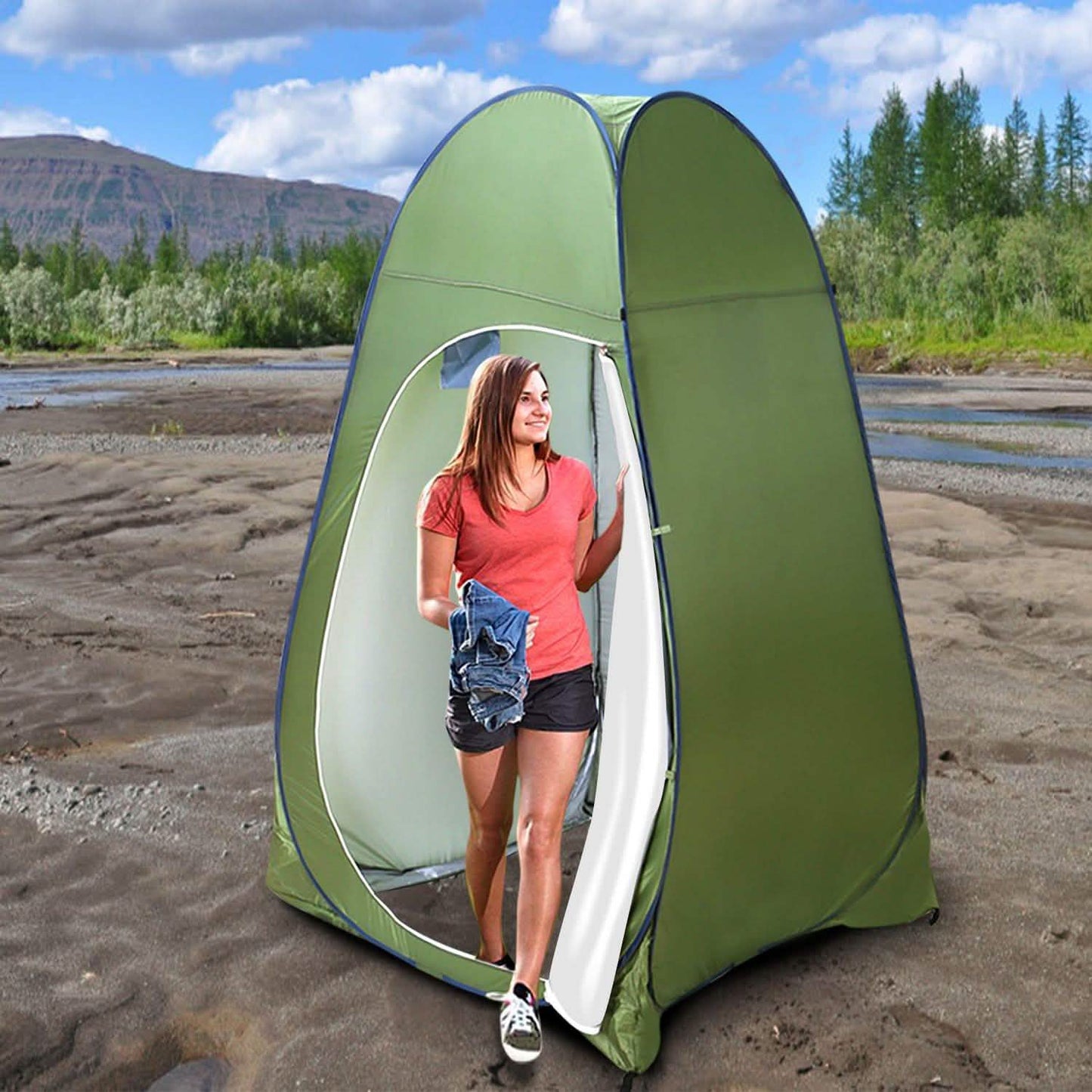 Pop-Up Toilettenzelt für draußen