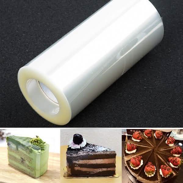 1-Rolle: Transparente Kuchenumwicklungs-Dekorfolie