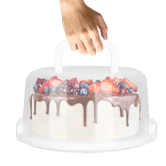 10" Kuchenbehälter mit Griff Kunststoff Kuchenbox