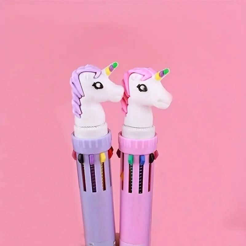 10-Farben-Kugelschreiber Kawaii Schreibwaren Niedlicher Stift