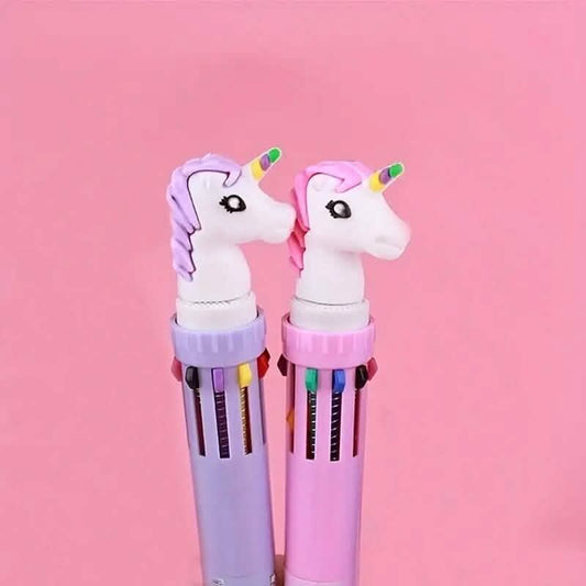 10-Farben-Kugelschreiber Kawaii Schreibwaren Niedlicher Stift