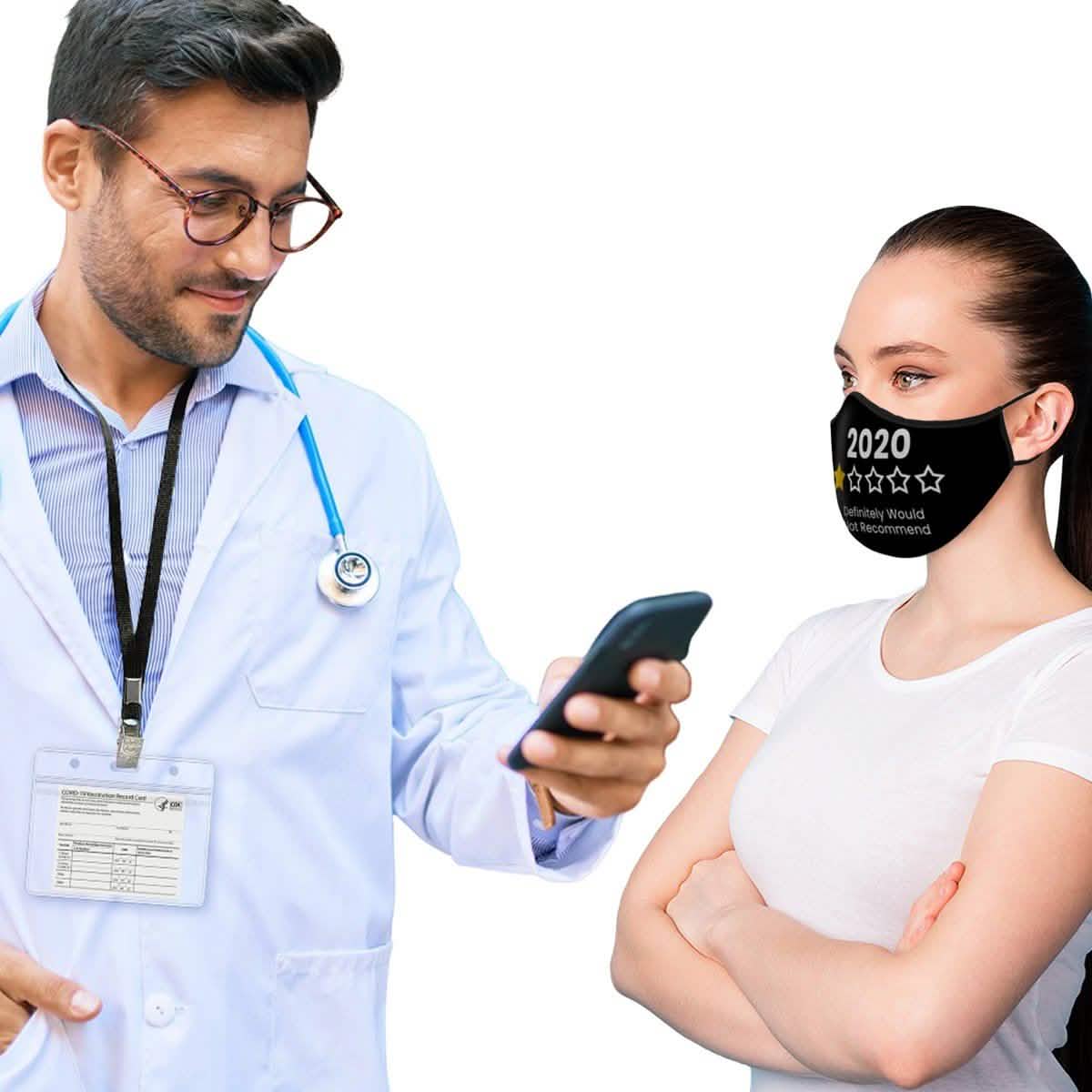 10er-Pack: Verstellbarer Gesichtsmasken-Ohrschoner, Ausweishalter, CDC-Kartenhalter-Lanyards