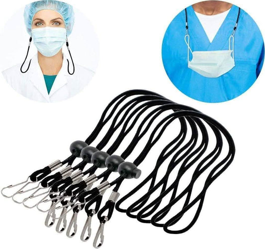 10er-Pack: Verstellbares Halsband für Gesichtsmasken