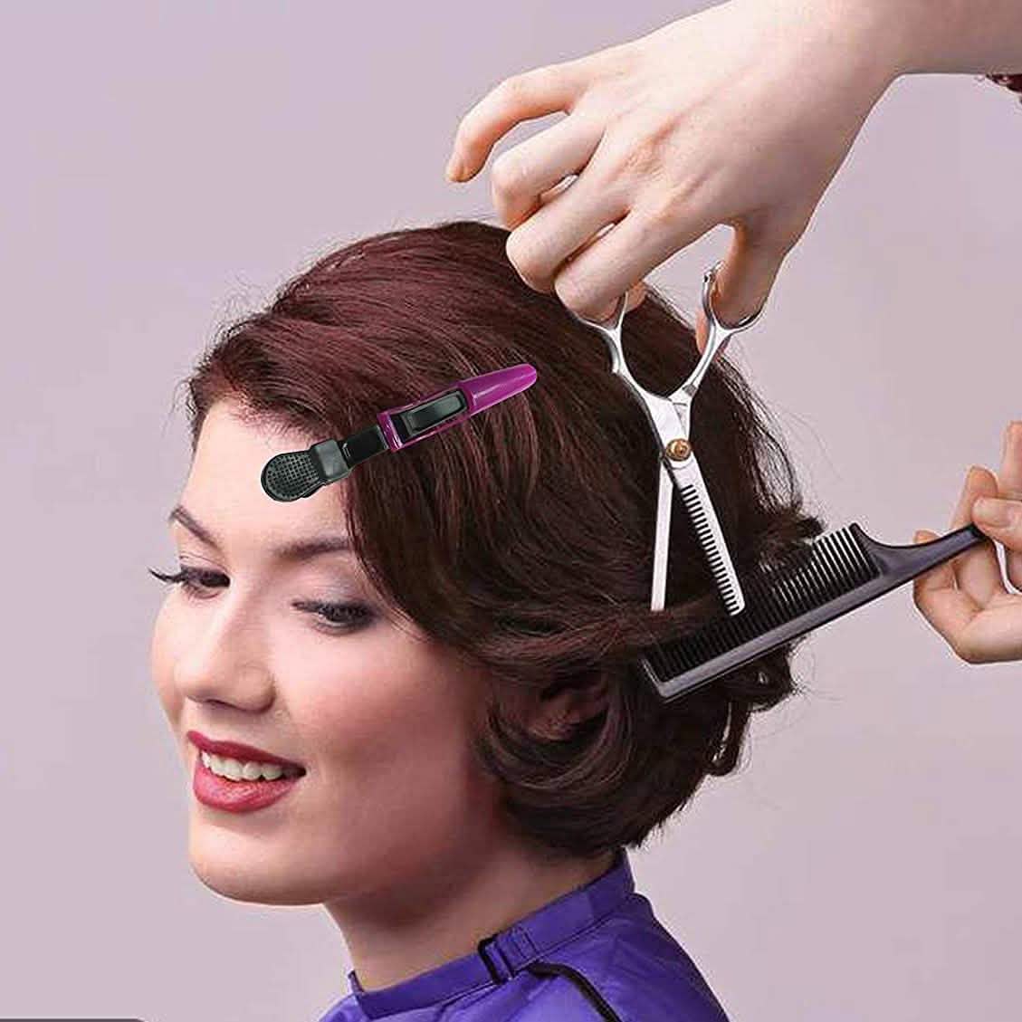 10er-Pack: Krokodilklemmen für Haare