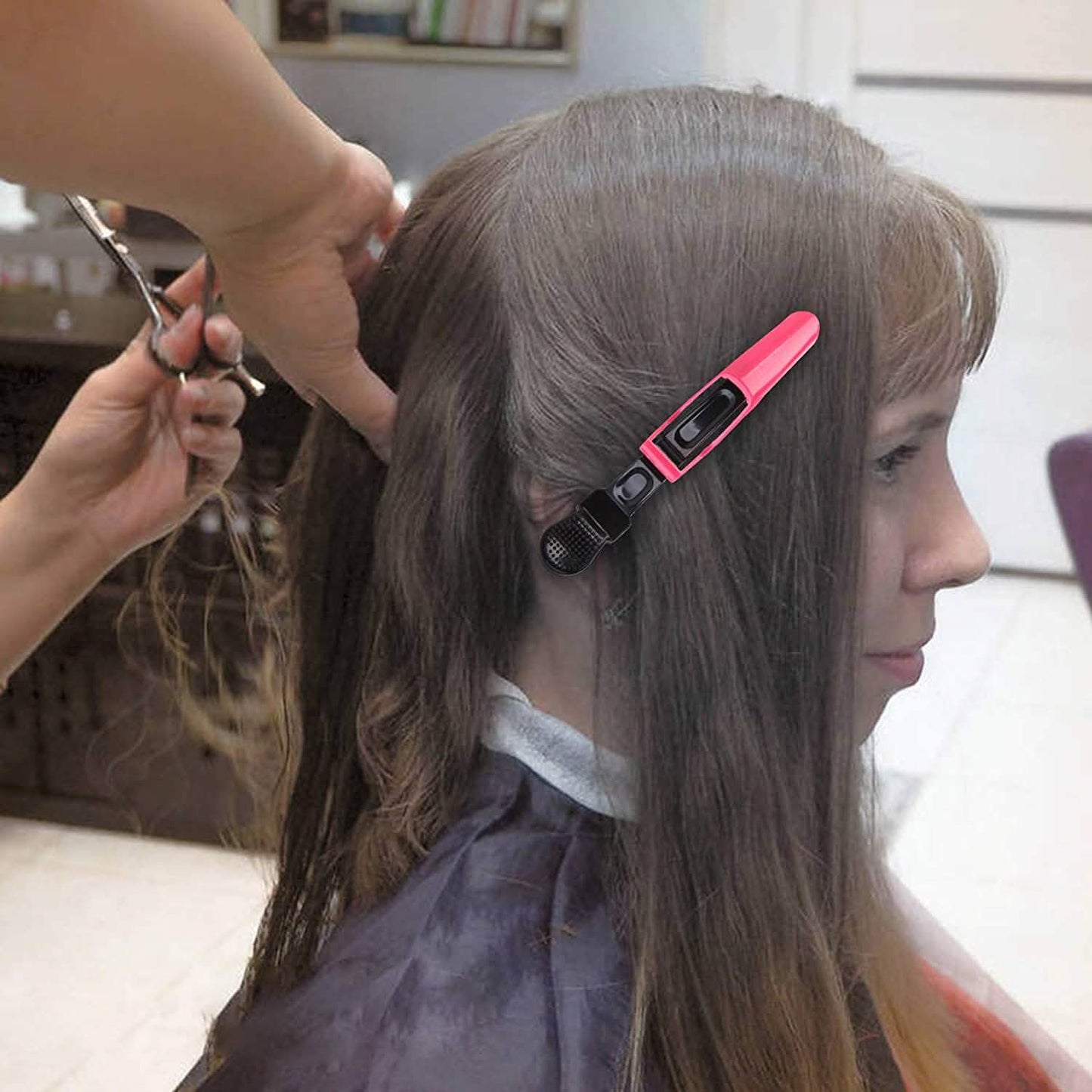 10er-Pack: Krokodilklemmen für Haare