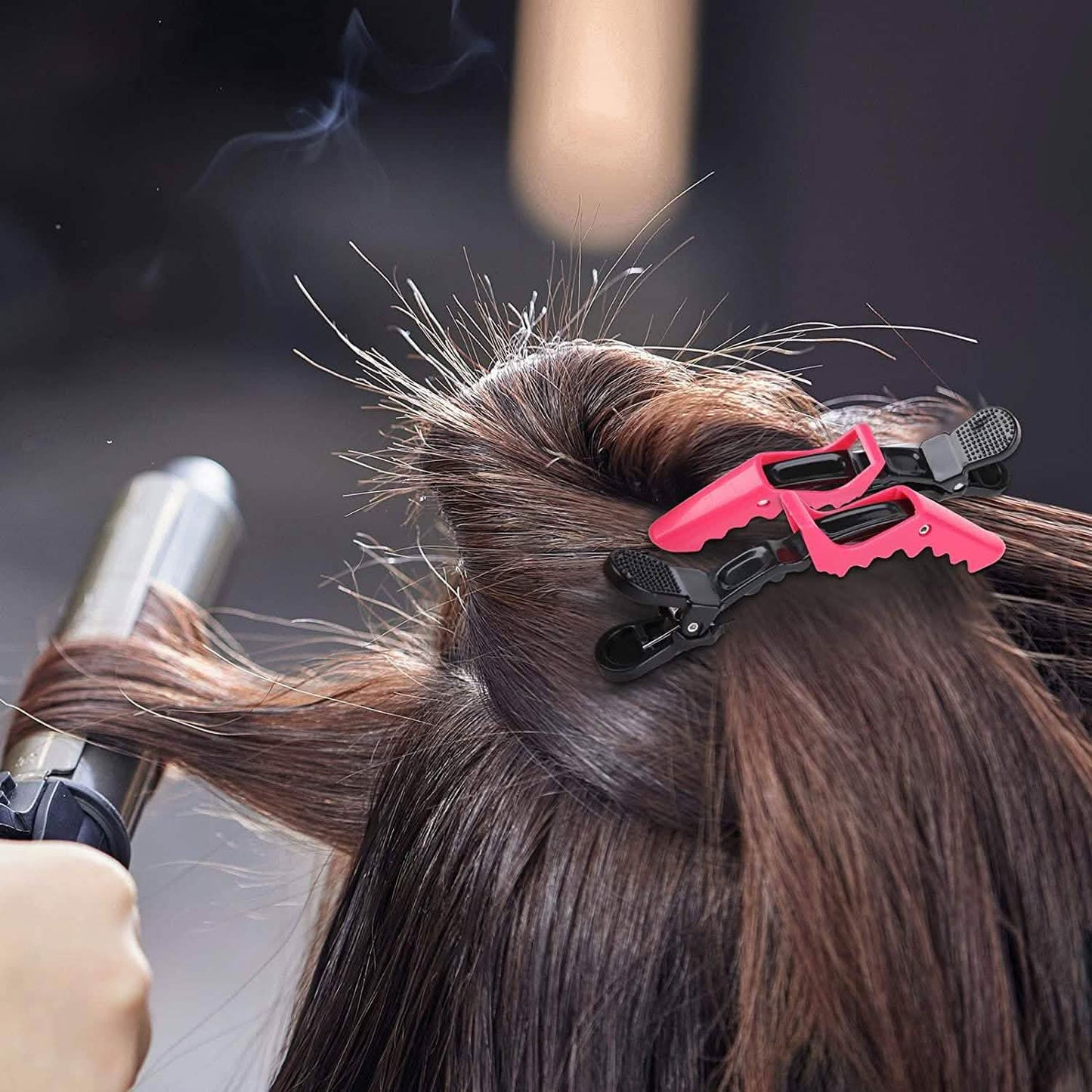 10er-Pack: Krokodilklemmen für Haare