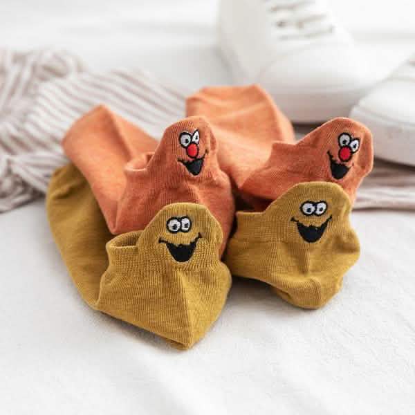 10er-Pack: Bestickte Socken für Damen mit Ausdrücken