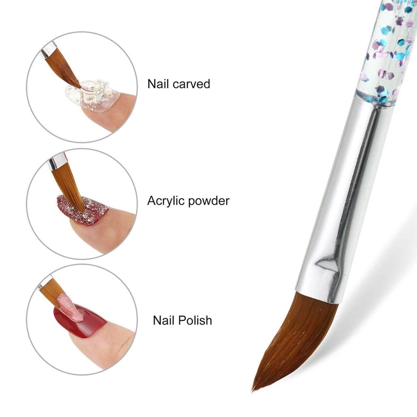 10er-Pack: Premium Silikon 3D Nail Art Liner und Pinsel Set