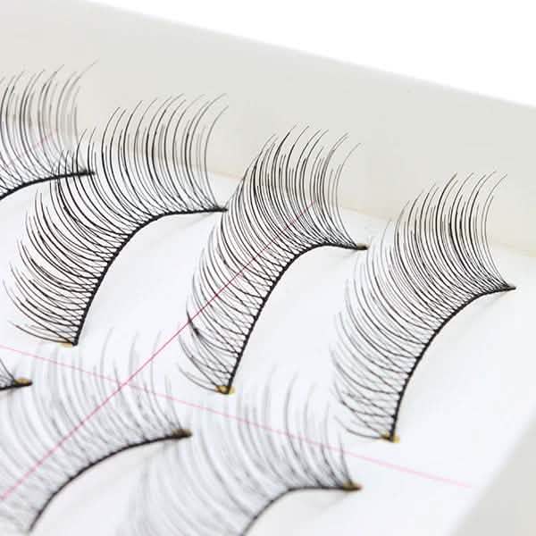 10 Paar: Künstliche Wimpern, handgemacht, natürlich, modisch, lang