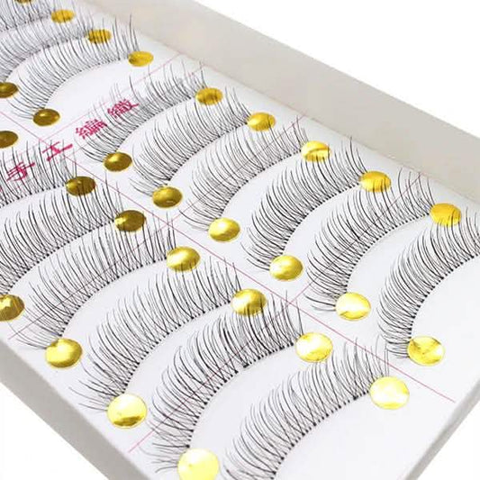 10 Paar: Make-up handgemacht, natürlich, modisch, lange falsche Wimpern