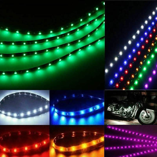 10er-Pack: 30,5 cm 15SMD wasserdichter 12V flexibler LED-Streifen für Autos