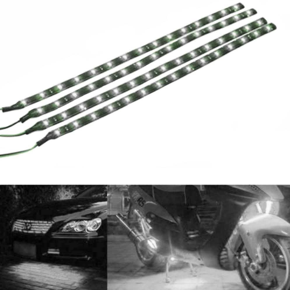 10er-Pack: 30,5 cm 15SMD wasserdichter 12V flexibler LED-Streifen für Autos