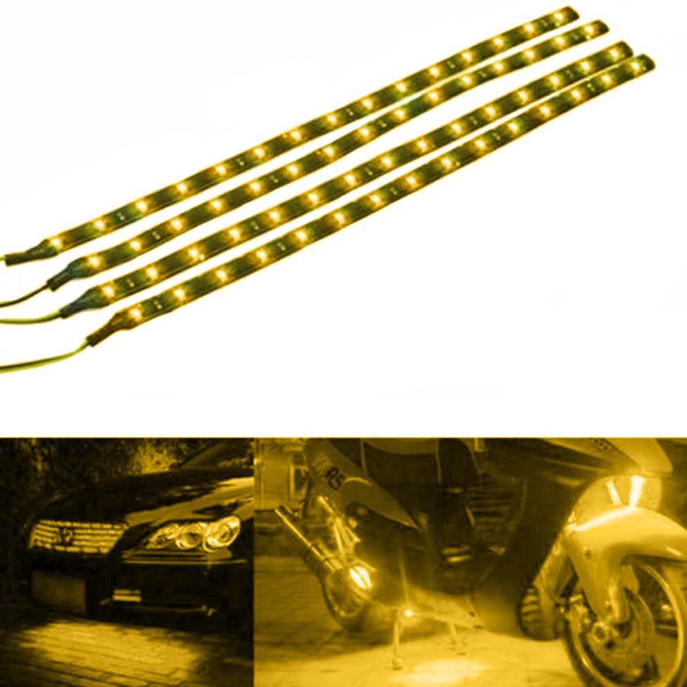 10er-Pack: 30,5 cm 15SMD wasserdichter 12V flexibler LED-Streifen für Autos