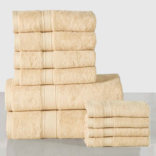 10-teilig: 600 GSM Luxus Weichheit Handtuch-Set aus Baumwolle