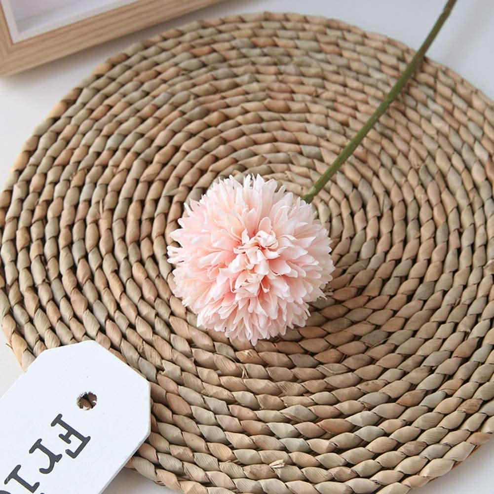 10-teilig: Künstliche Blumen Chrysanthemen-Ballblüten Blumenstrauß