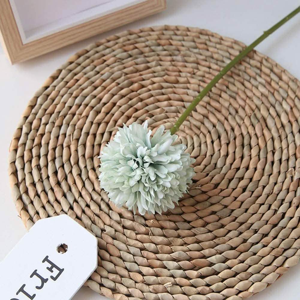 10-teilig: Künstliche Blumen Chrysanthemen-Ballblüten Blumenstrauß
