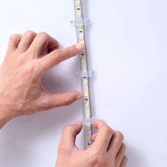 10 Stück: LED-Streifenlicht-Clips